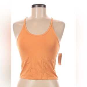 AE cropped orange halter top